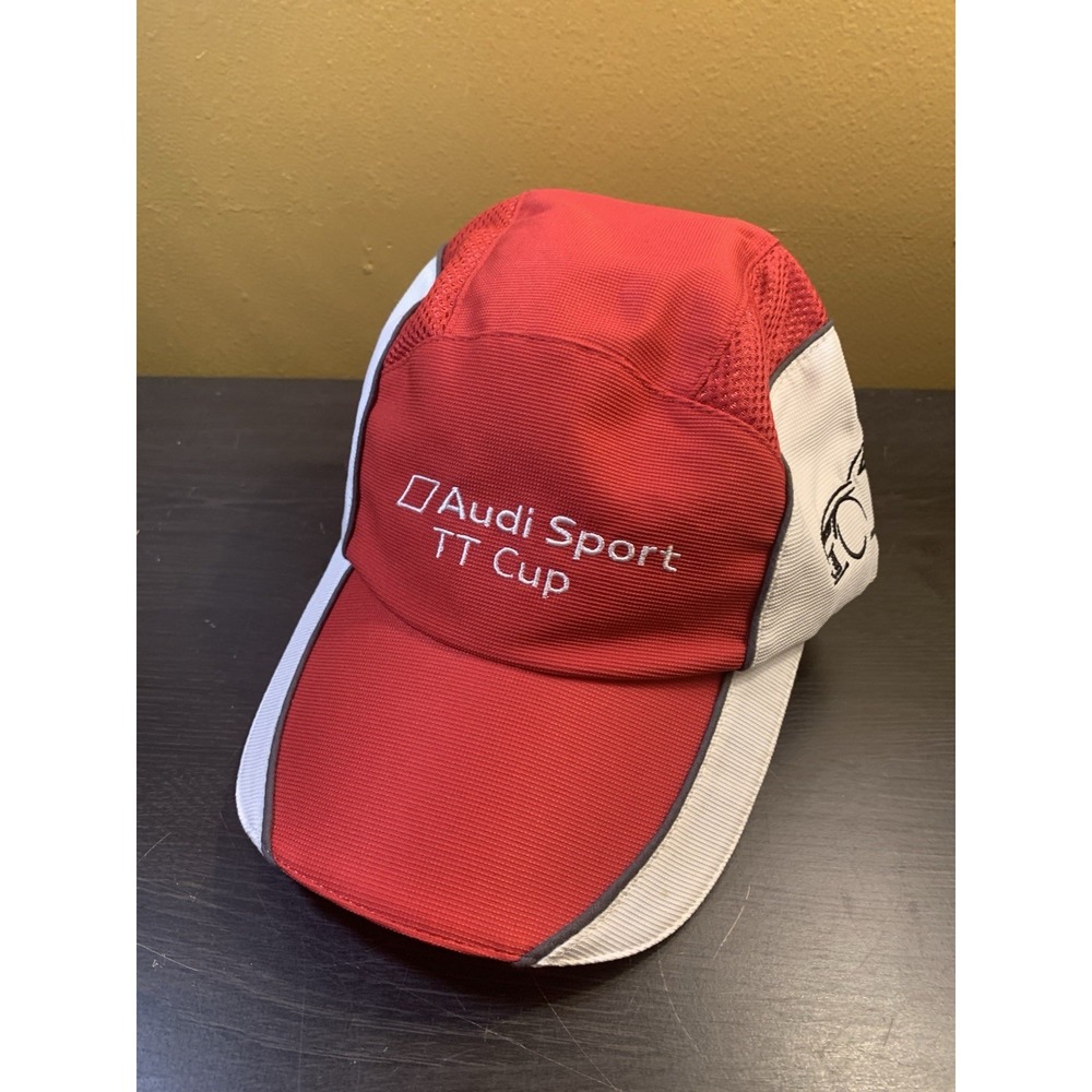 Audi Sport TT Cup Team Racing Cap Hat Red Cotton Adjustable Mens 3131502600